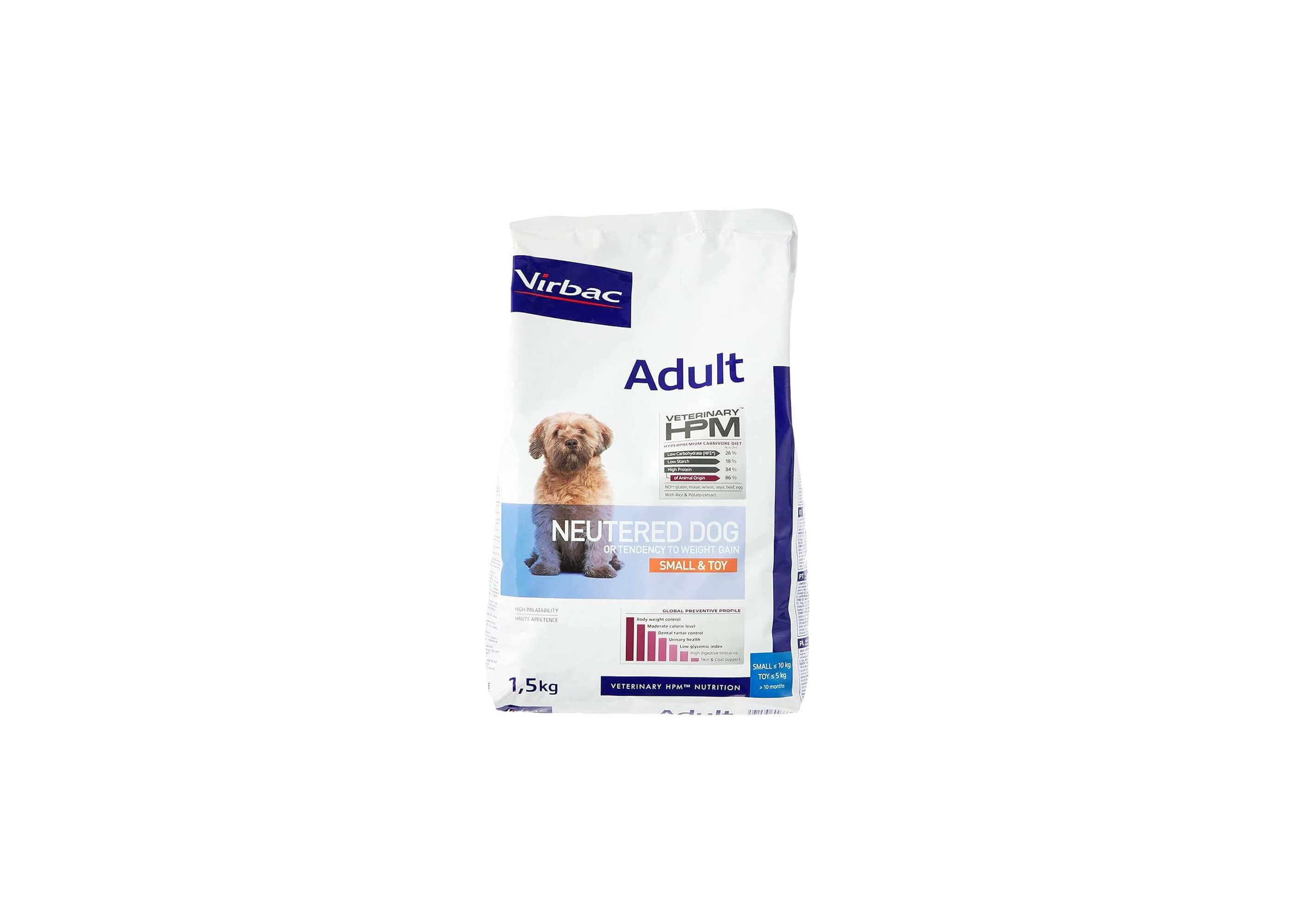 1,5kg Virbac - Adult Neutered Dog Small & Toy - VetMonaco | Delivery Monaco