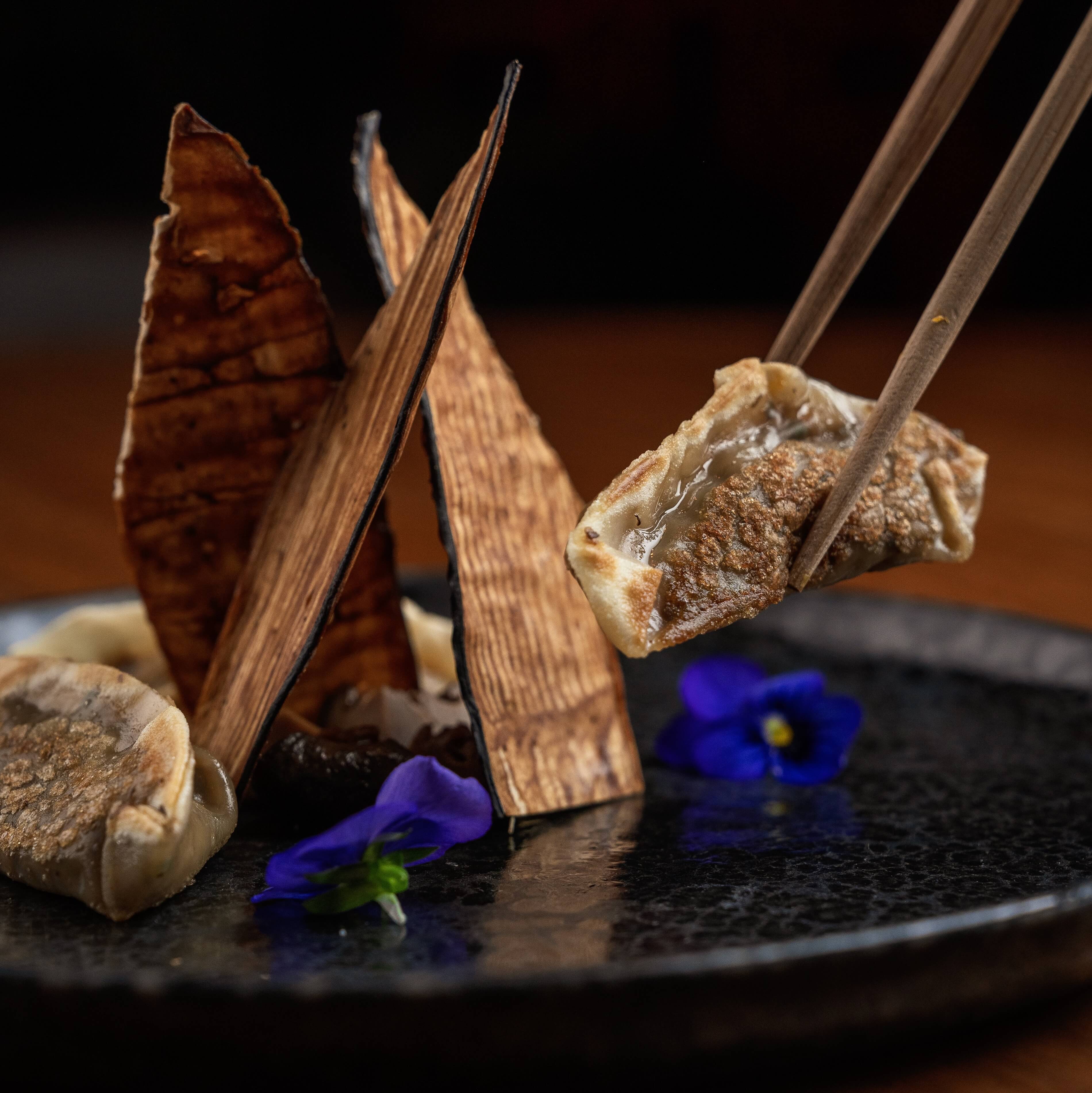 Wild mushroom gyozas - 99 Sushi Bar